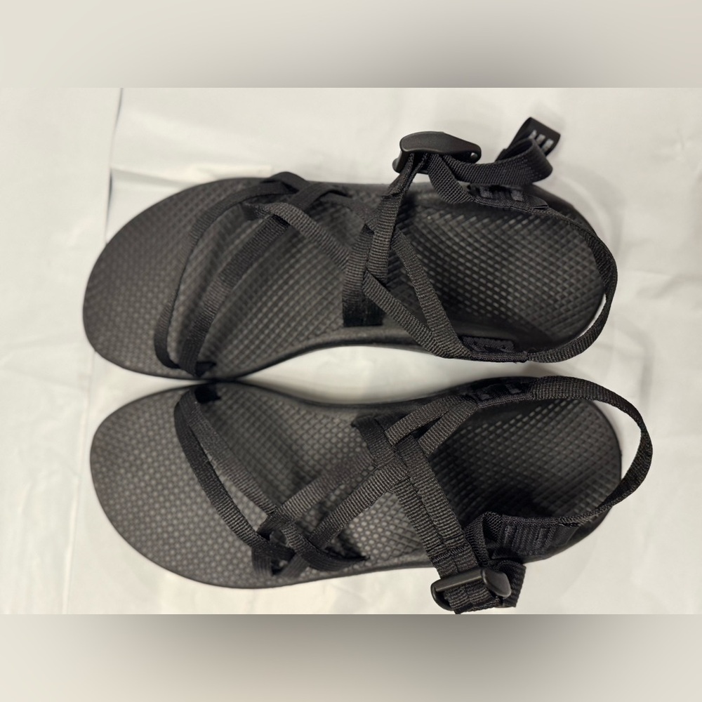 Chaco Dual Strap Cloud Sandal Women Solid Black - Picture 8 of 12